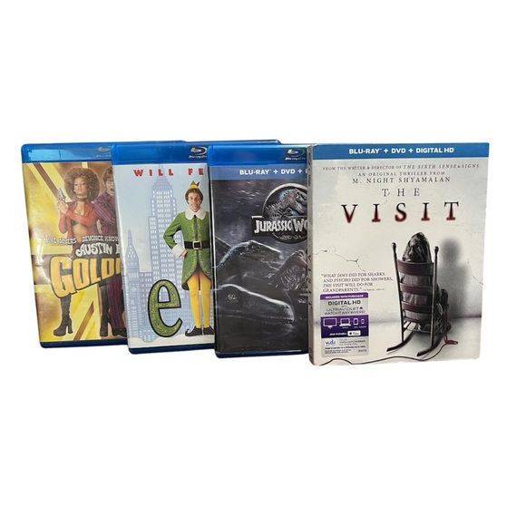 Other - Lot of 4 BlueRay Movies, Austin Powers Goldmember, Elf, Jurassic Park The Visit